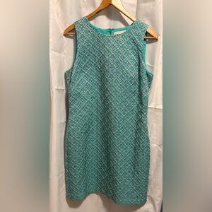 Banana Republic Turquoise Patterned Mini Dress